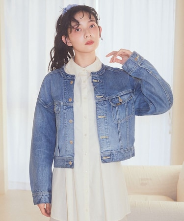 Lee × e.m.a.e. ライダース ノーカラージャケット