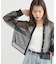 メッシュストライプショートシャツ