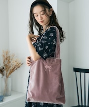 【WEB限定】ベロアトートバッグ
