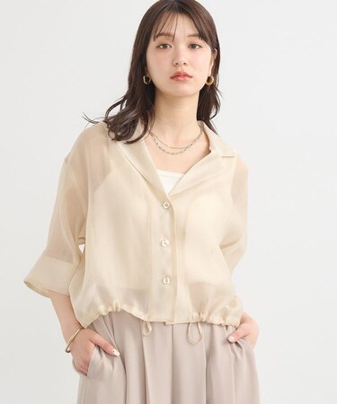 シアーショートシャツ