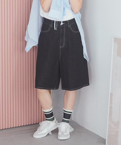 デニムハーフパンツ