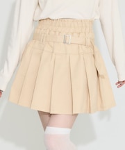 デニムプリーツスカパン