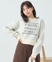 ジャガードロゴニットプルオーバー