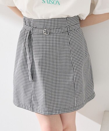 アソートベルト付きミニスカート