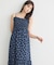花柄シアーポップコーンキャミワンピース