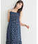 花柄シアーポップコーンキャミワンピース
