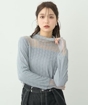 あったかレースプルオーバー