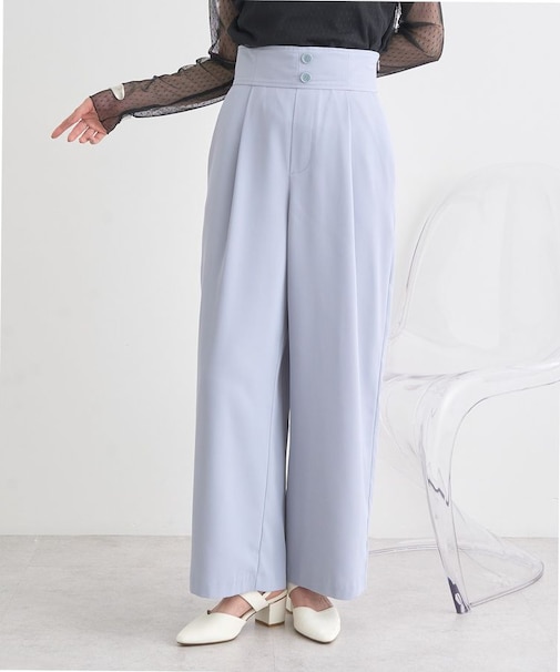 ハイウエストワイドパンツ