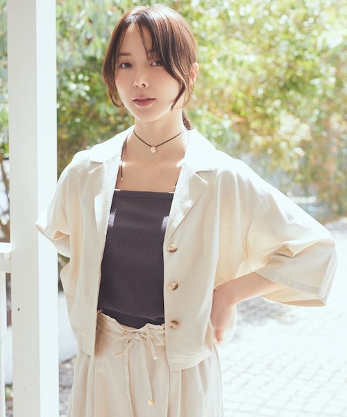 BEAUTY&YOUTH【美品】麻 リネン混 茶 ブラウン ジャケット パンツ BEAUTY&YOUTH UNITED ARROWS｜ビューティーアンドユース