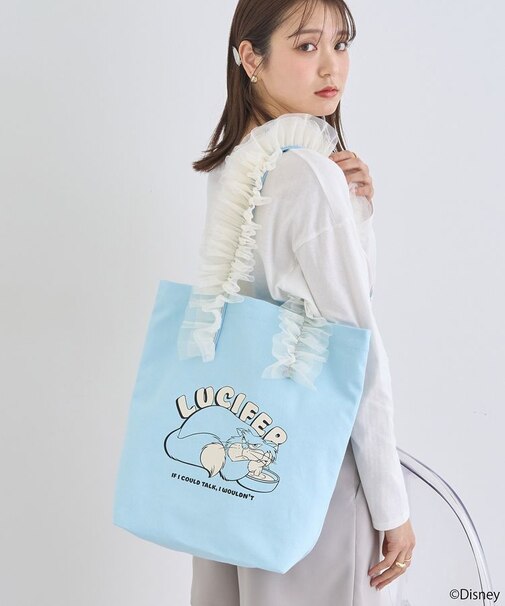 シンデレラ/チュールフリルトートバッグ