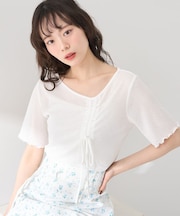 アシメネックドロストシアープルオーバー