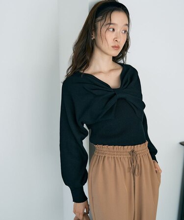【WEB限定】リボンニットアンサンブル
