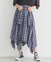 イレヘムチェックシャツスカート