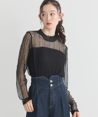 レースドッキングプルオーバー