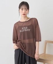 ロゴ刺繍シアープルオーバー