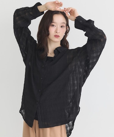 シャドーチェックシャツ