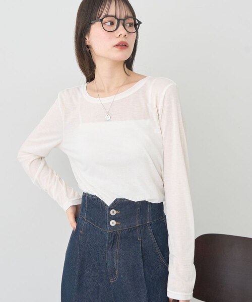 クルーネックシアーテレコプルオーバー｜アースミュージック