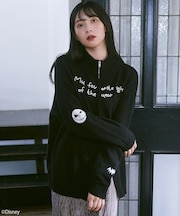 ナイトメア/ダブルジップニットカーディガン