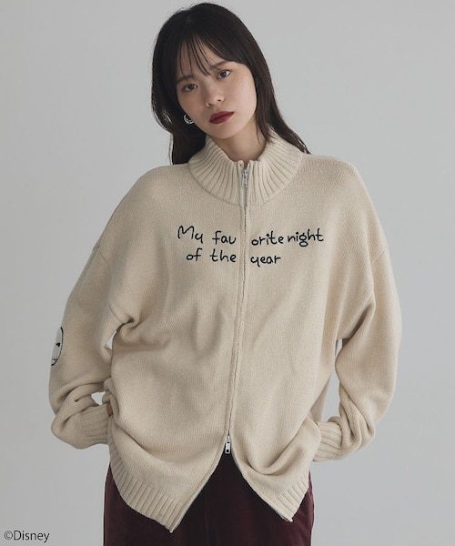 ナイトメア/ダブルジップニットカーディガン｜アースミュージック