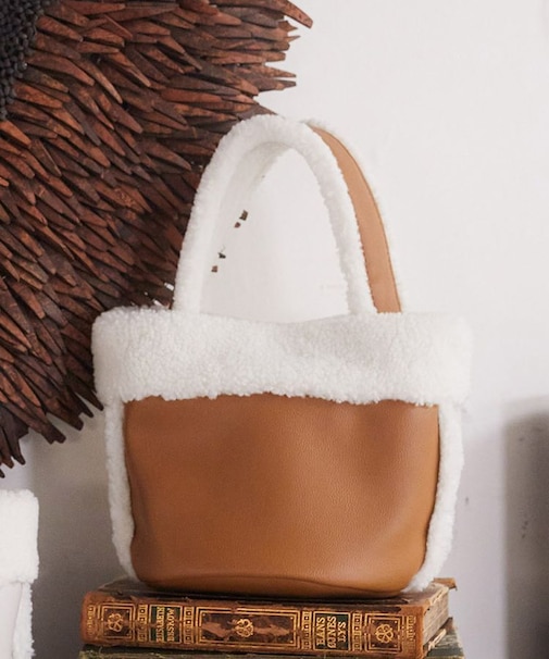 ムートン風ボアバッグ