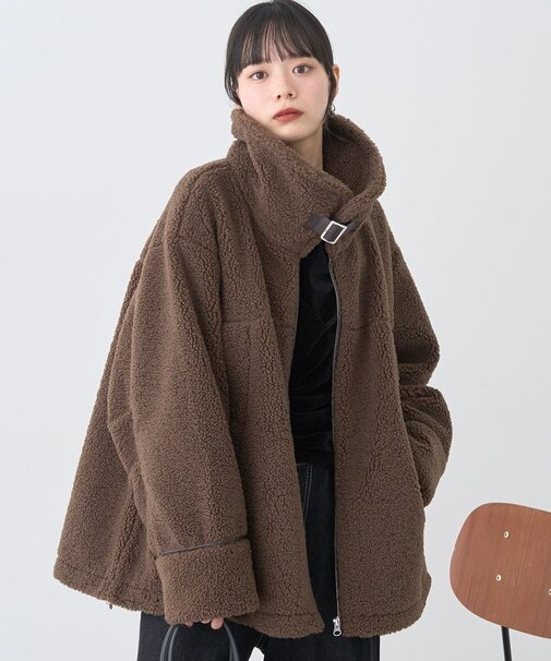 ボアZIPブルゾン