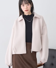 ダンボールニットZIPブルゾン