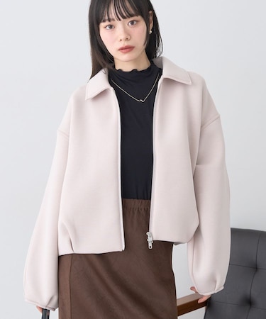 ダンボールニットZIPブルゾン