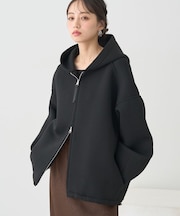 ダンボールニットフーディーブルゾン