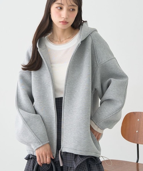 完売品♡FRAMeWORK ダンボールボンディングフーディブルゾン ダンボールニットフーディーブルゾン｜アースミュージックアンド