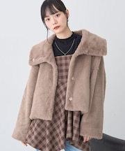 ファーショートブルゾン