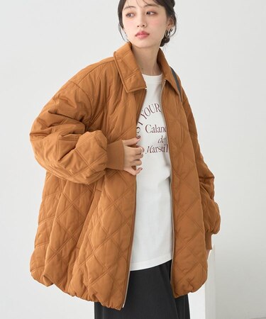 【WEB限定】ダブルステッチキルティングコート