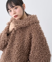 プードルファーショートブルゾン