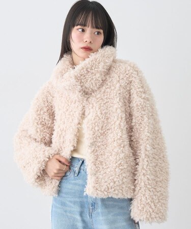 プードルファーショートブルゾン