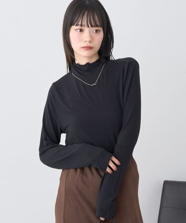 あったかフェミニンインナー(シアーハイネック)