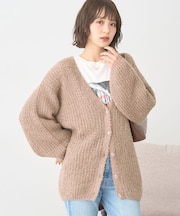 スパンコールブークレカーディガン