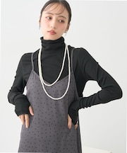 リブタートルネックプルオーバー