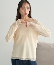 あったかフェミニンインナー(2wayネック)