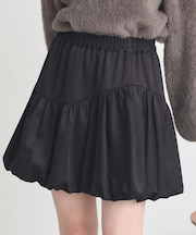 ラウンド切り替えバルーンミニスカート