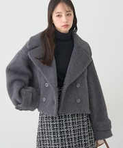 【WEB限定】シャギーショートコート