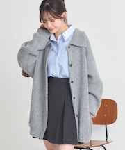 襟付きニットアウター