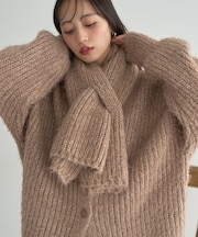 カラーミックスシャギーマフラー