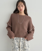 アンチピリングC/A選べる丈配色ニット