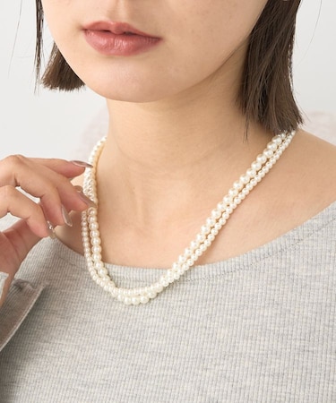 2WAYマンテルパールネックレス