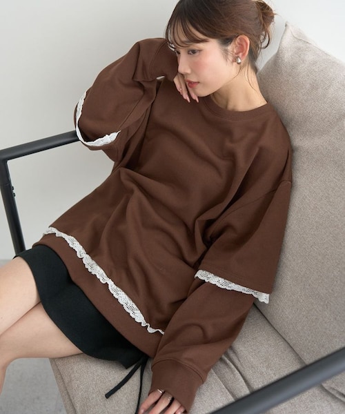 Lucy、ブルーフルーテッドハーフレース　フルーツボール、 楽天市場】プルオーバー レディース シアー切替スクーバワイド