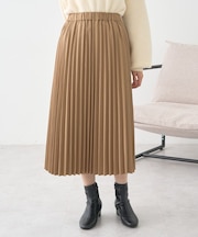 プリーツミディスカート