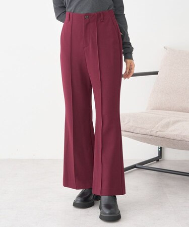 センターシームフレアパンツ