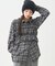 SET2点チェック柄シャーリングビスチェ＋シャツ