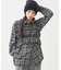 SET2点チェック柄シャーリングビスチェ＋シャツ