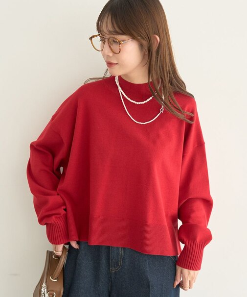 選べる丈ハイネックニット