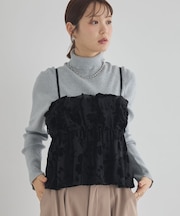 ベロアフラワービスチェ